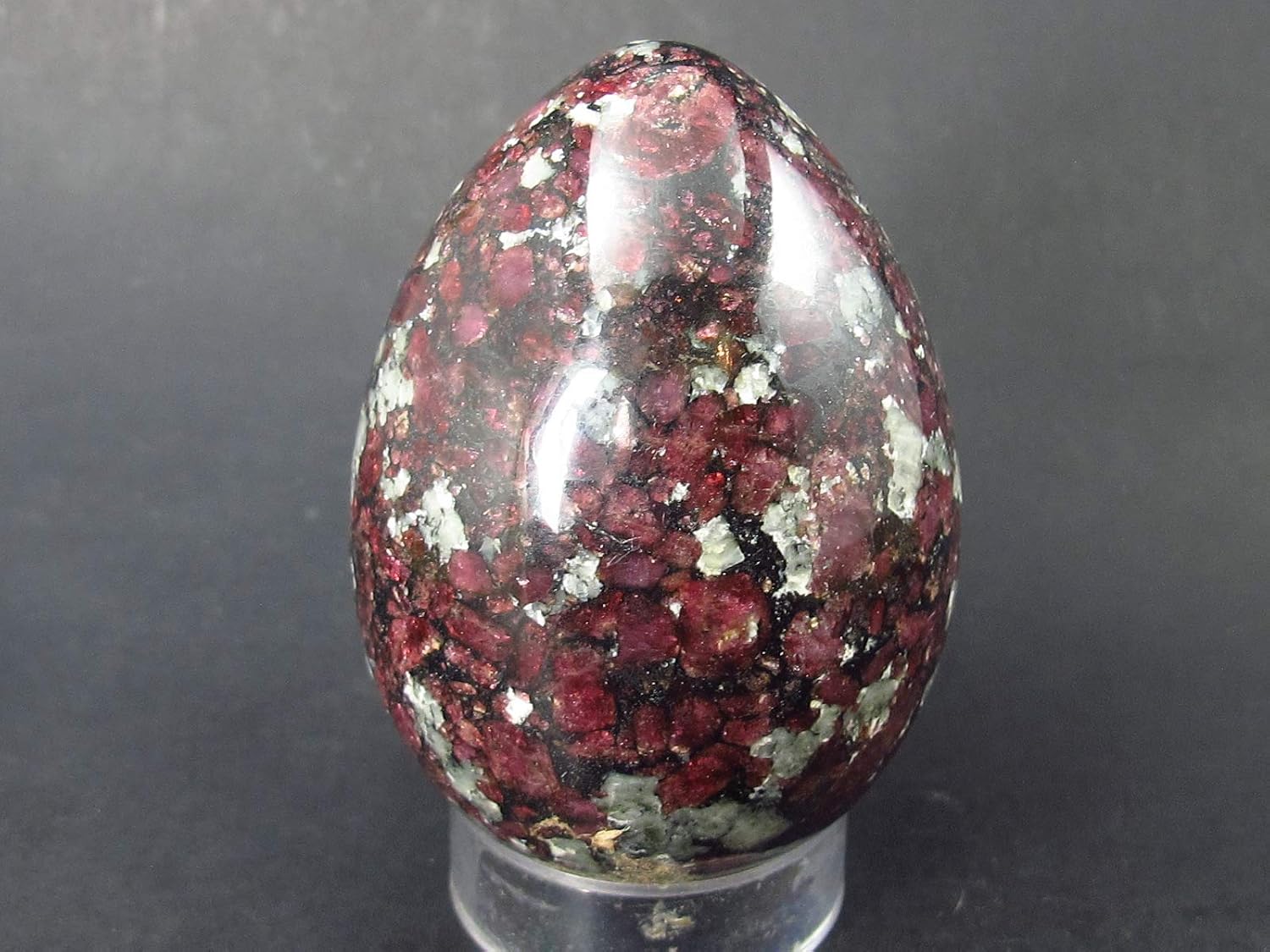 The Russian Stone Rare Eudyalite Eudialite Egg from Russia - 2.6"