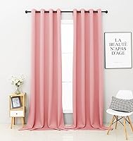 Vista 40 de Pickluc - Paneles de cortinas opacas con ojales, cortinas para bloquear la luz para el dormitorio, aisladas térmicamente, reducción de ruido