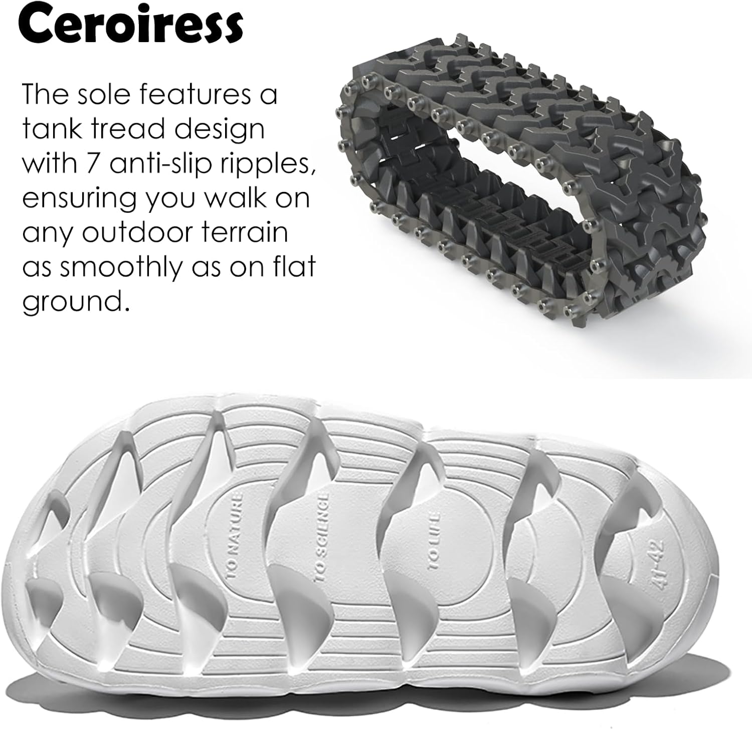 Unisex EVA Platform Flatform Recovery Slides Sport Sandals Open toe Clogs - Image 7