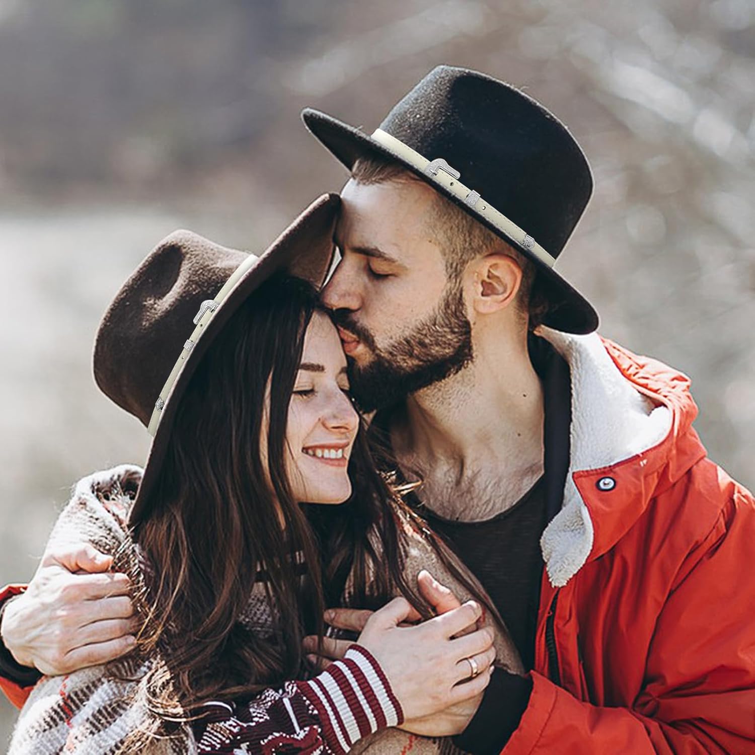 Cowboy Hat Bands for Men Women Western/Fedora/Panama/Straw Hat Belts Leather Cowgirl Hatbands - Image 5