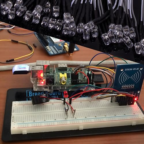 Vista 34 de 165 diodos emisores de luces LED precableadas de 12 V 0.197 in (11 colores x 15 piezas) kit surtido de lentes transparentes, blanco cálido, blanco