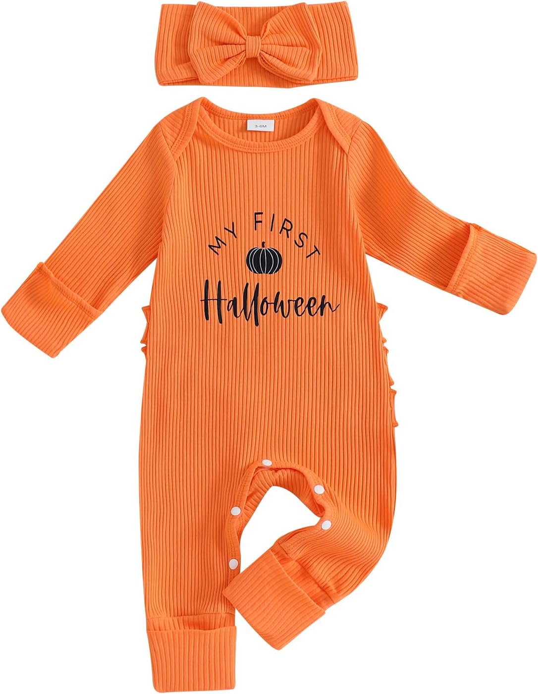 Kuriozud My First Halloween Outfit Baby Girl Ghost Romper Pumpkin Onesie Newborn Preemie Girl Pajamas Thanksgiving Clothes Kuriozud My First Halloween Outfit Baby Girl Ghost Romper Pumpkin Onesie Newborn Preemie Girl Pajamas Thanksgiving Clothes