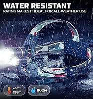 Vista 4 de DanForce Linterna frontal. Lámpara LED recargable por USB para la cabeza. Linterna frontal ultra brillante LUMINUS de 1080 lúmenes + luz roja. Apollo