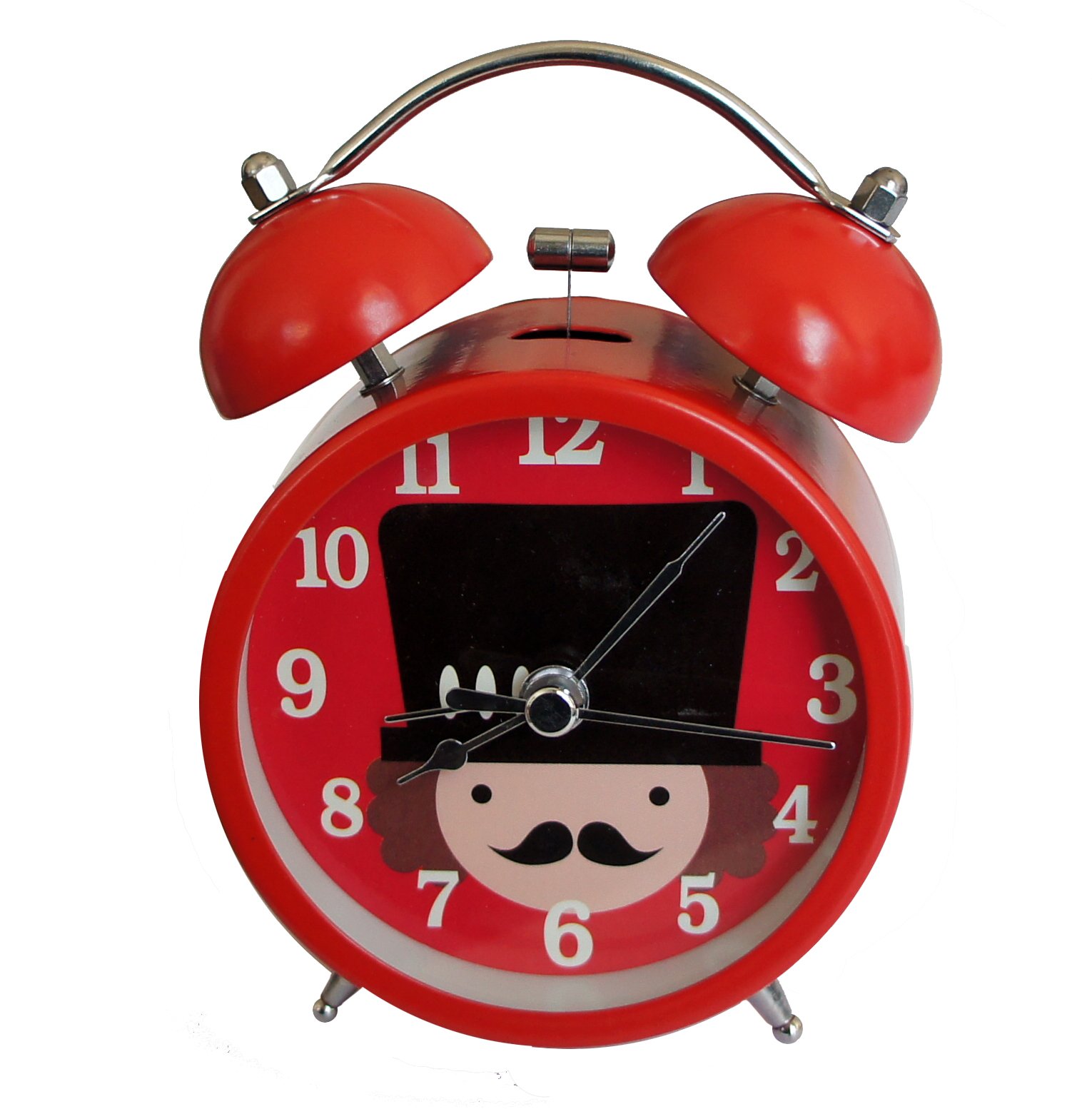 Réveil double cloche métallique avec alarme puissante et mouvement fluide