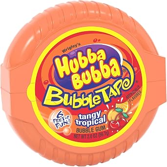 Wrigley's Bubble Tape Assorted Gum, 680.4 Gram
