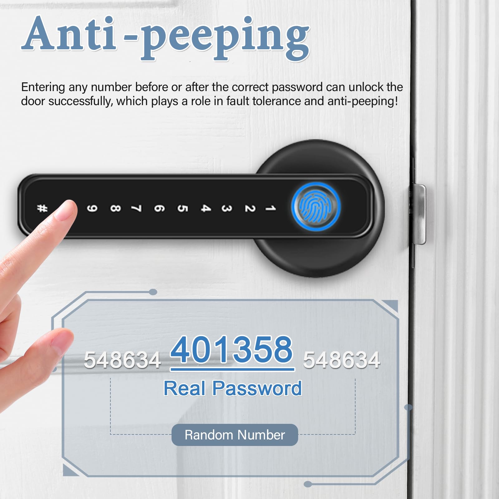 Fingerprint Door Lock - Smart Keypad & App Control -3