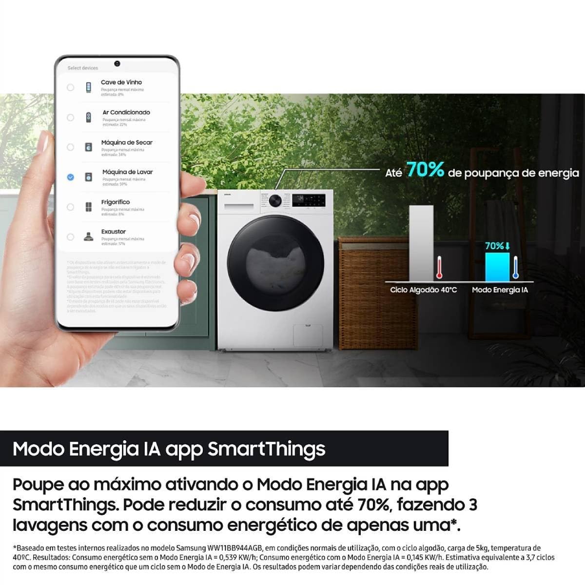SAMSUNG Lavadora y Secadora de Ropa 11Kg/6Kg 1400RPM Blanca WD11DG5B15BEEP