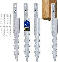 440mm Ground Anchor Pegs 4 Pieces for Swing and Play Areas Hot-Dip Galvanized Steel