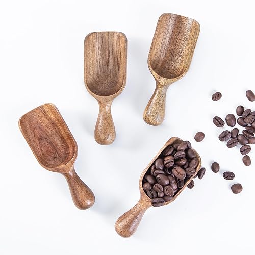 CHEF OLÉ Wooden Scoops for Canisters 4PCS