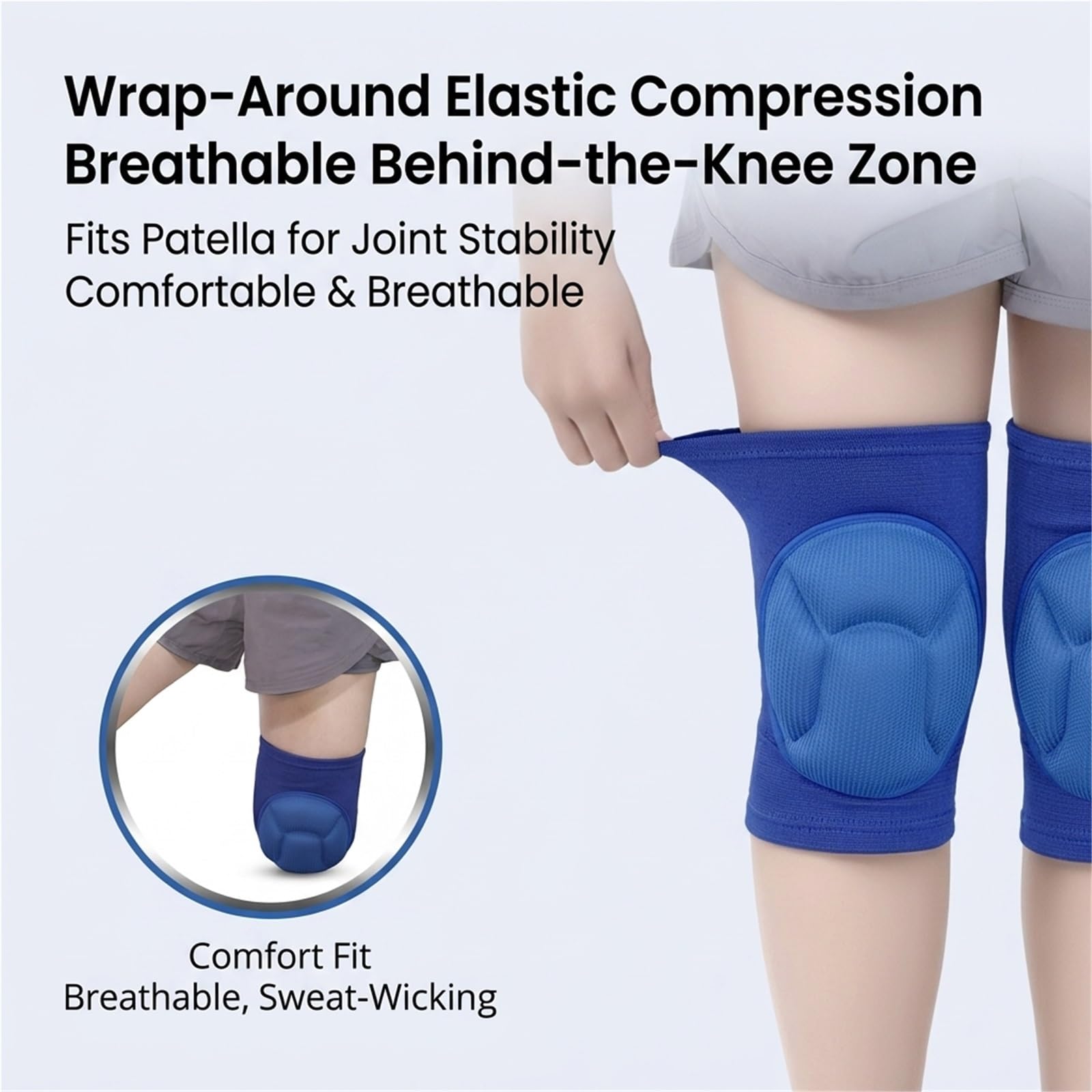 Rodilleras de voleibol para hombres y mujeres, con acolchado de esponja gruesa, ideales para baile, correr, fútbol y deportes. Protectores de rodilla de alto impacto para trabajos en el suelo y o