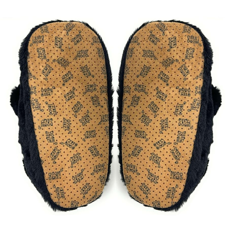 Image of Kids Animal Slippers, Soft Fuzzy Cozy House Shoes