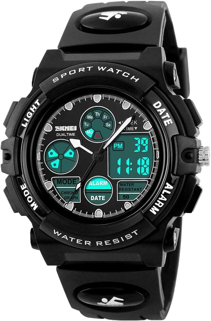 Touber Kids Digital Sport Watch, 50M Waterproof LED Wrist Watches with Alarm Sport Watch - Best Gifts