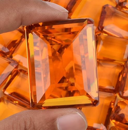 Miniatura 3 de GEMHUB Juego de 4 cuentas sueltas de citrino amarillo brillante, 200 unidades, Gema, Cuarzo fabricado