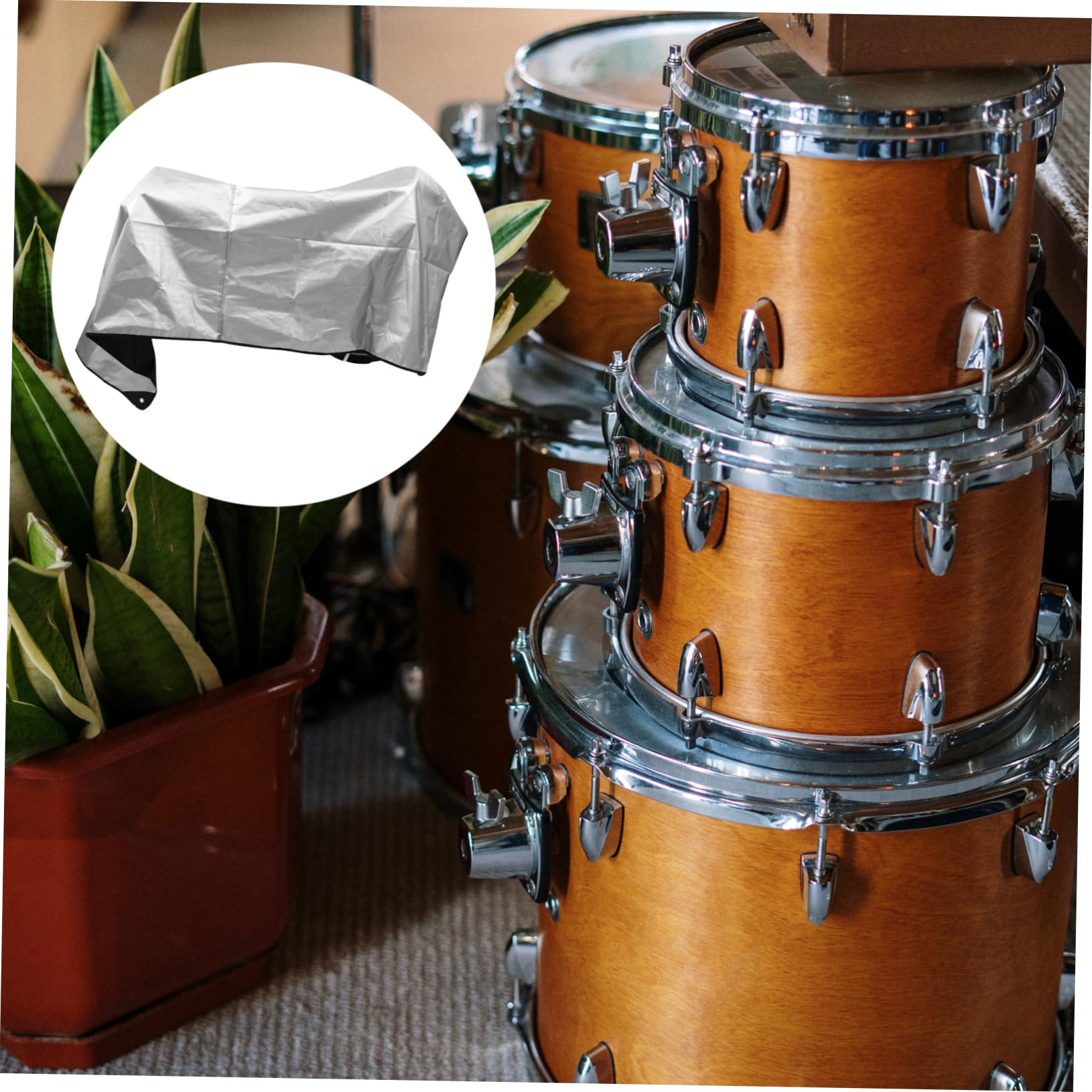 ibasenice Cubierta Resistente al Polvo y Agua para Percusión de Protección para Instrumentos y Herramientas Escenario de Concierto
