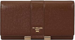 Da Milano Premium Leather Wallet for Women | Multi Compartment Travel Wallet - Brown (10480OL) Price In India
