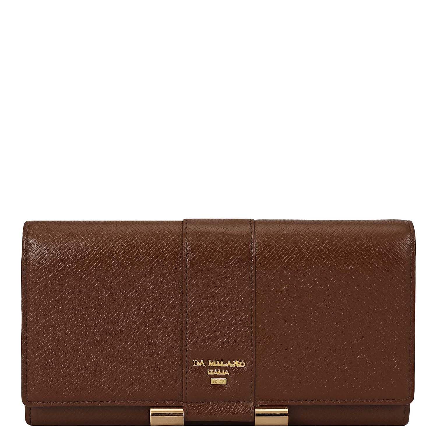 Da Milano Premium Leather Wallet for Women | Multi Compartment Travel Wallet - Brown (10480OL) - Review, Price and Buying Guide