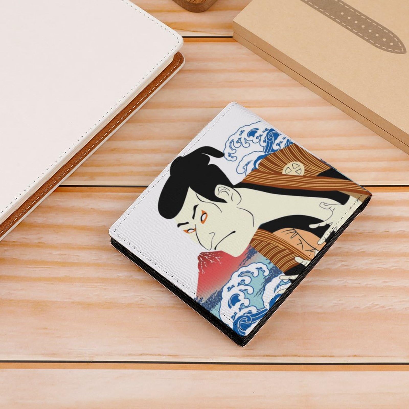 Amazon.co.jp: 二つ折り財布 和柄 歌舞伎 和風 富士山 浮世絵 写楽