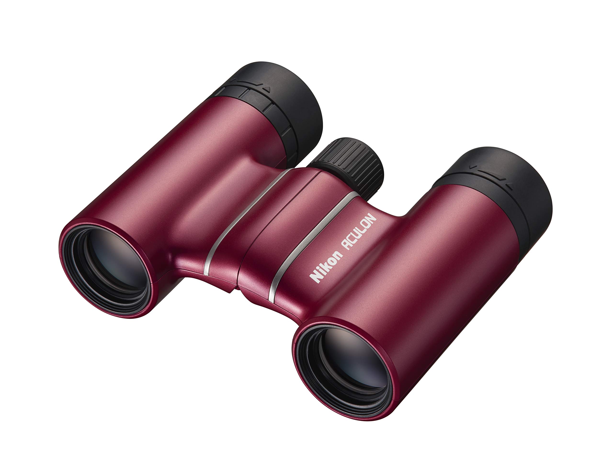 Nikon Binocolo Aculon T02 8 x 21, Leggero, Compatto, Rosso