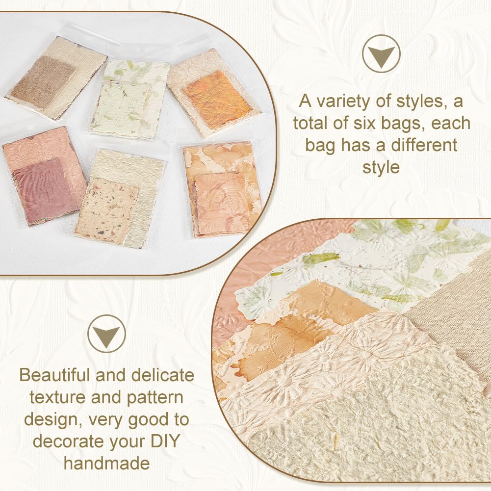 AHANDMAKER 168 Sheets Textured Scrapbook Paper - Image 3