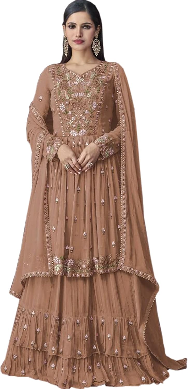 Stylish Designer Indian Ethnic Shalwar Kameez Suits Pakistani Beautiful Lehenga Dress