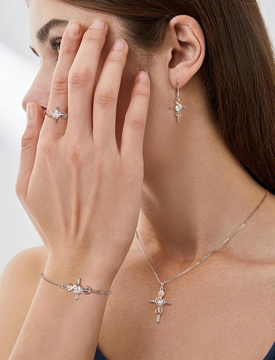 STARCHENIE Note Cross Bracelet for Women 925 Sterling Silver Treble Clef Bracelet Adjustable Jewelry Gift for Music Lover