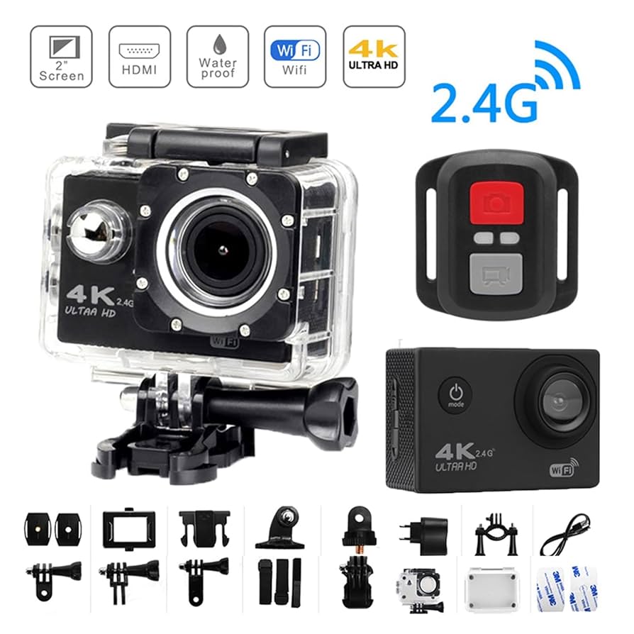 4Kアクションカメラ Amazon | アクションカメラ4K 2000万画素水中カメラ 携帯電話