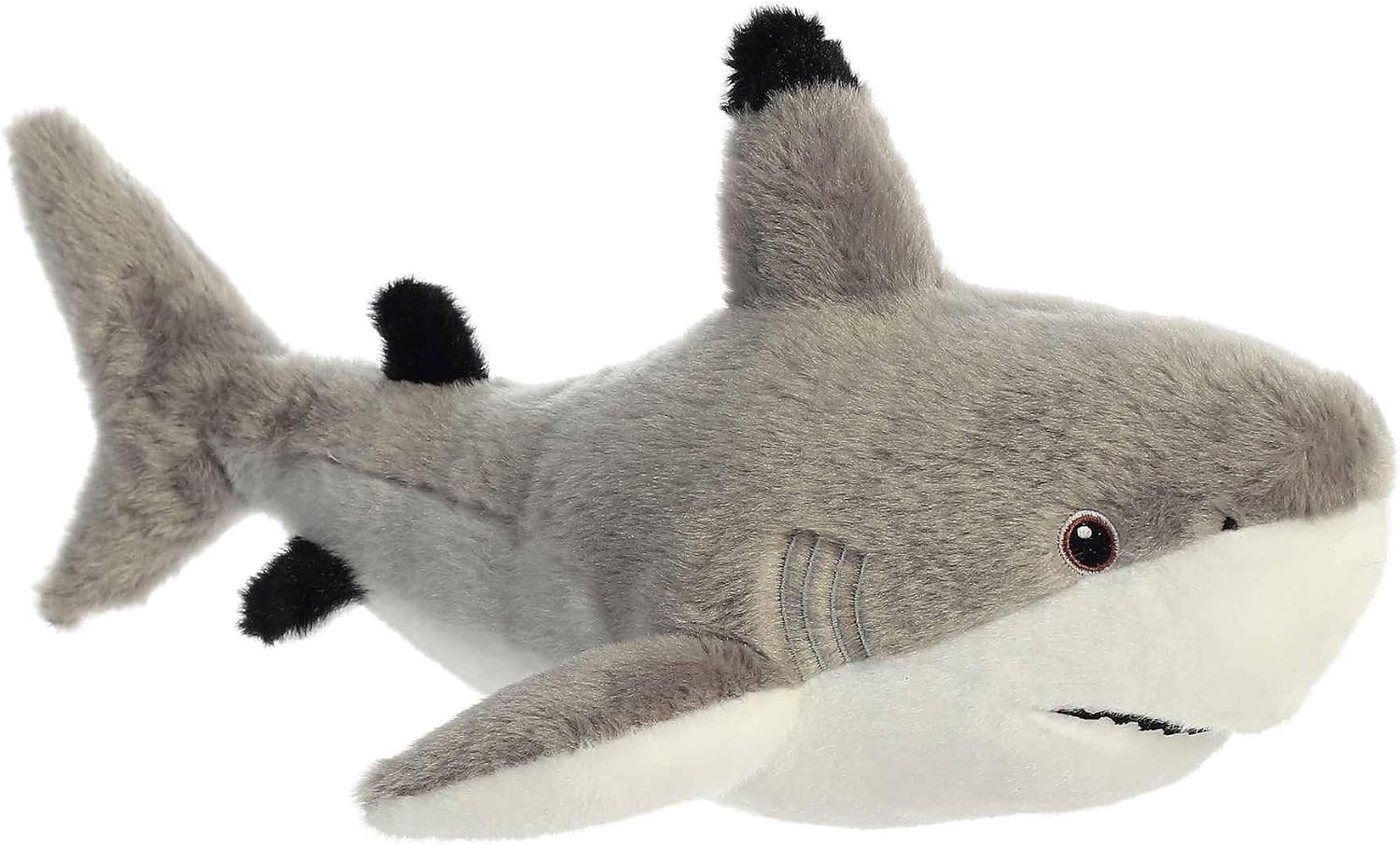 Aurora® Responsibly Made Eco Nation™ Blacktip Shark Stuffed Animal - Ideal for Playtime Adventures - Perfect for Birthdays or Just Because - Gray 15 Inches