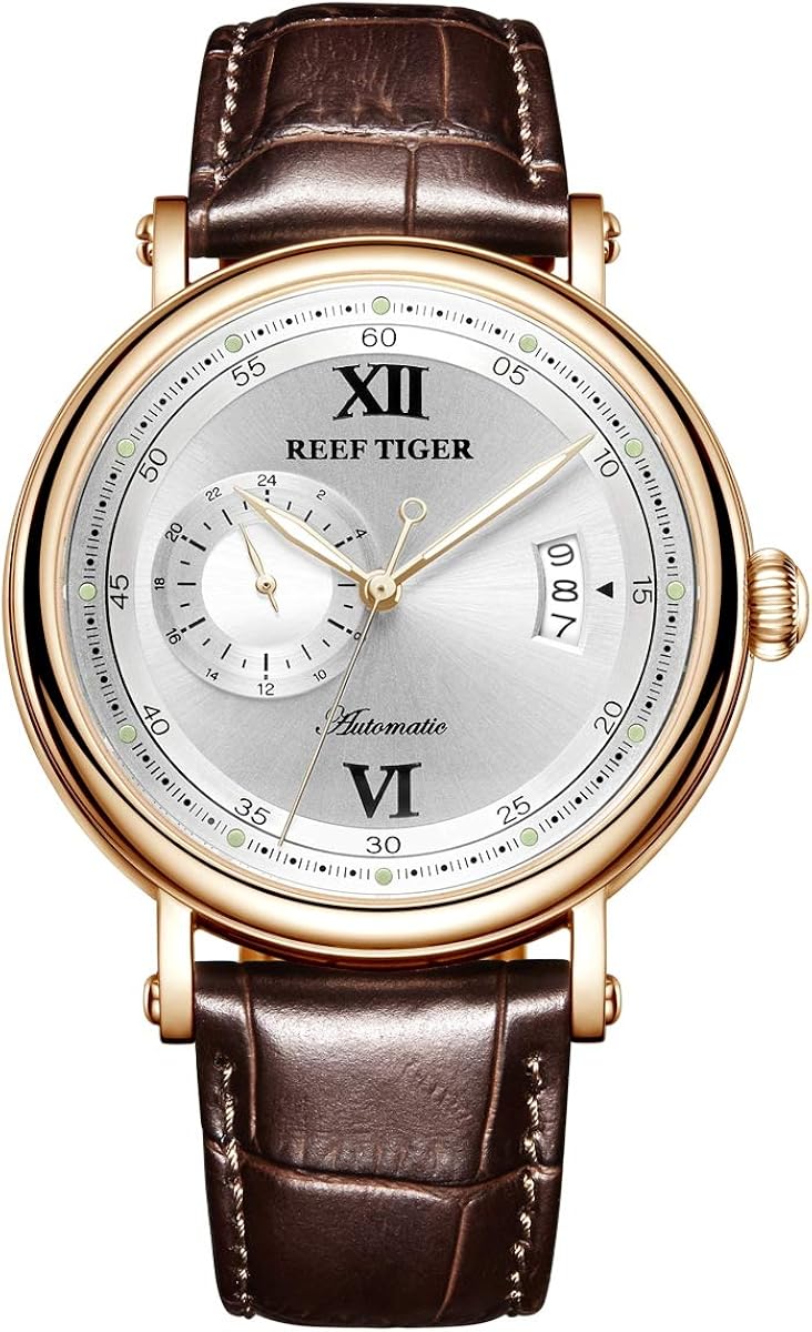 ساعت مچی مردانه ریف تایگرمدلRGA1617-2-PWS با بند چرمی