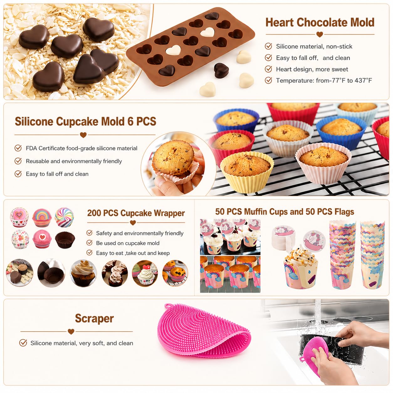 567 PCS Cake Decorating Kit - Baking Tools for Beginners -6