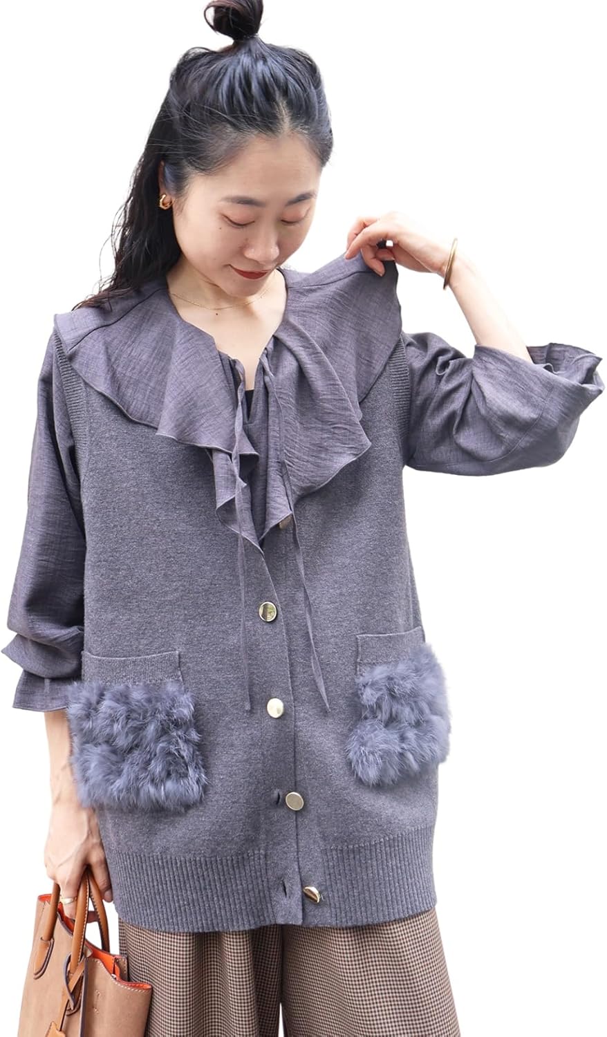 黒留袖 リメイクボレロ付きロングドレス花柄 No.16 ストール 羽織る