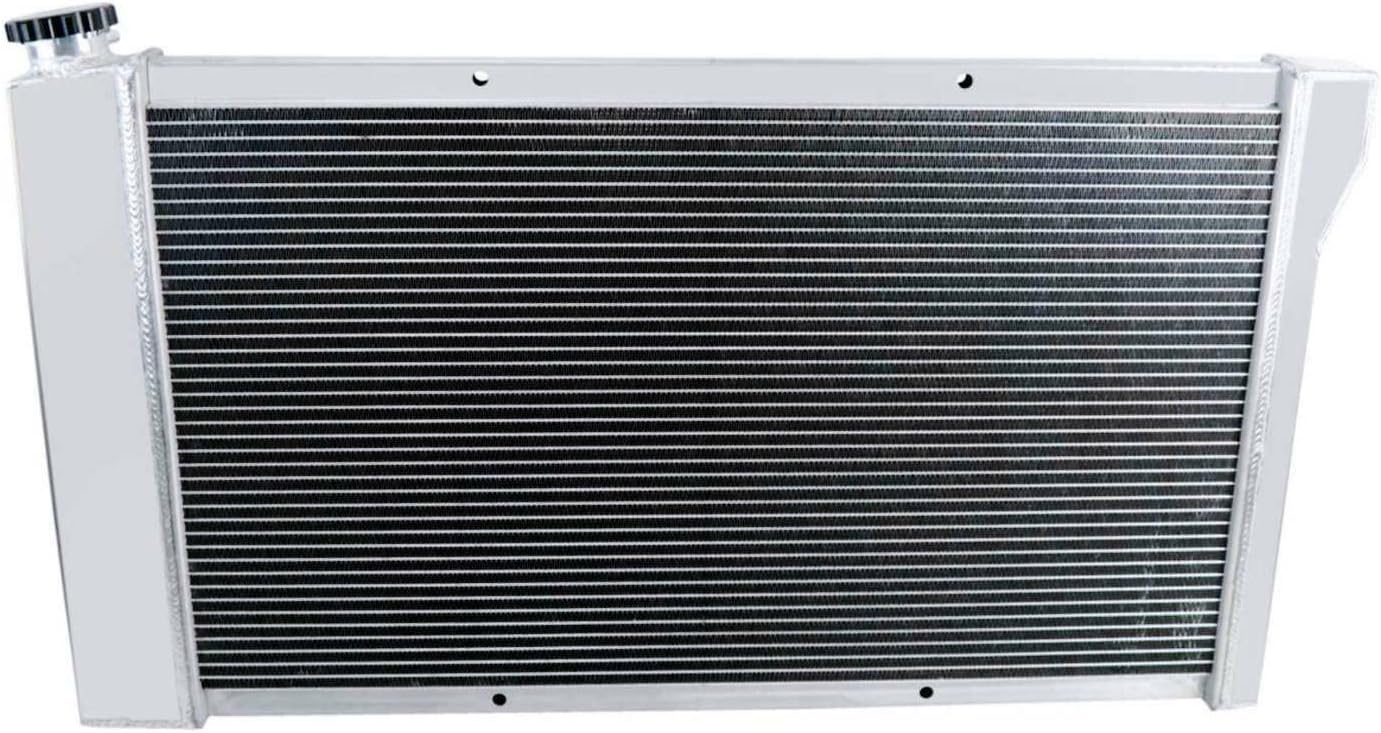 3 Row Aluminum CU369 RR369N Radiator for 1967-1972 Chevy/GMC C10 C20 C30 K10 K20 K30 Pickup Trucks AT/MT V8 GAS Performance Engine Cooling Radiators Shroud 2x12" Fans Thermostat Relay Kit