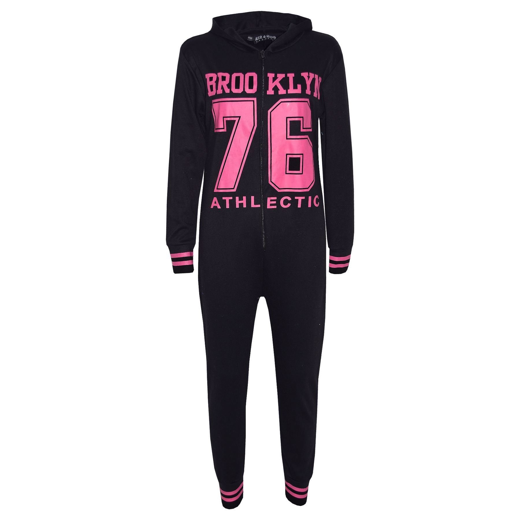 A2Z 4 Kids Mameluco de algodón para niños, pijama con estampado Brooklyn, ropa de descanso, cómodo regalo para niñas y niños de 5 a 13 años