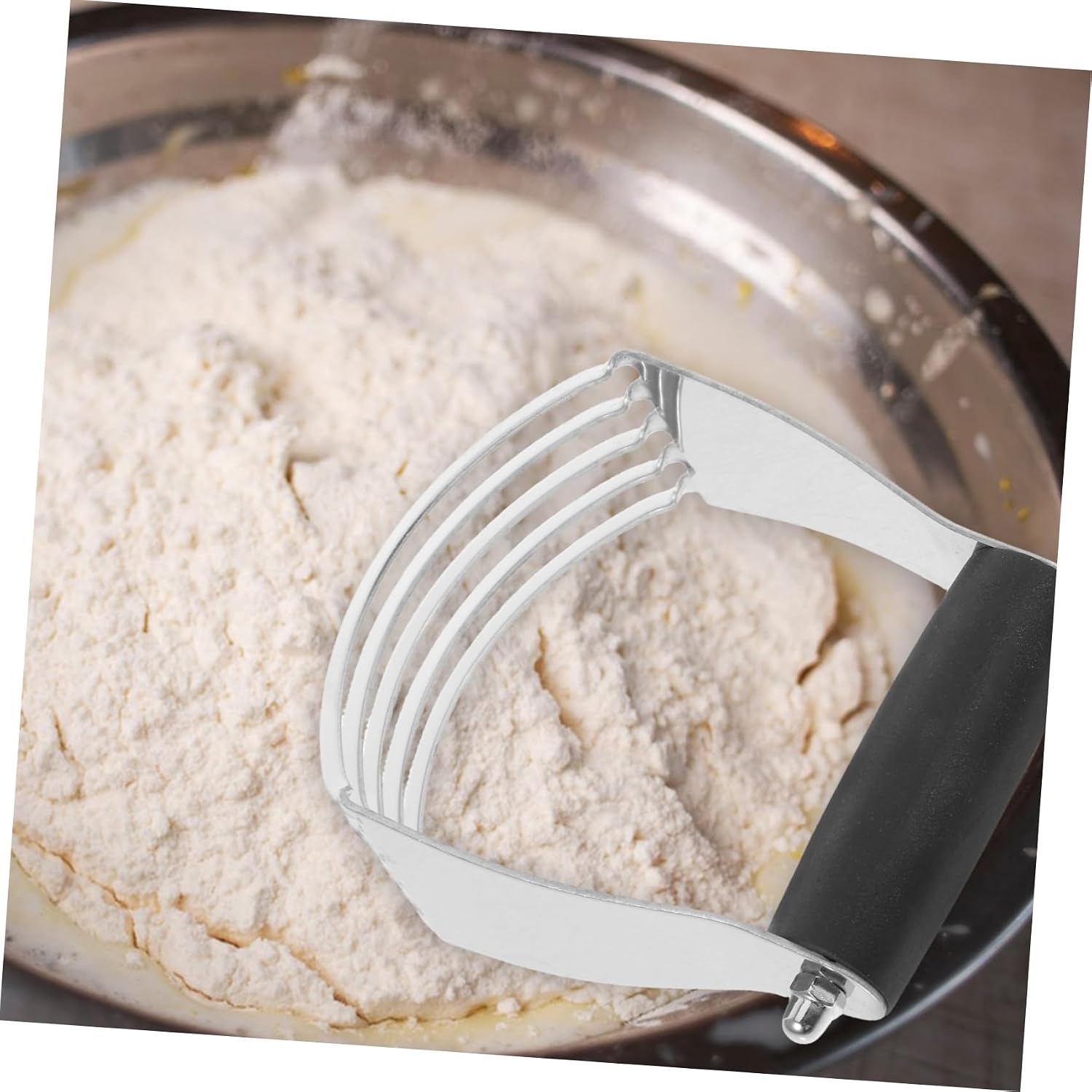 Dough Blender Scraper and Blades Stainless Steel with Built