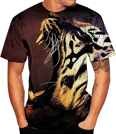 Amazon.com: Maryia Mens 3D Animal Print 