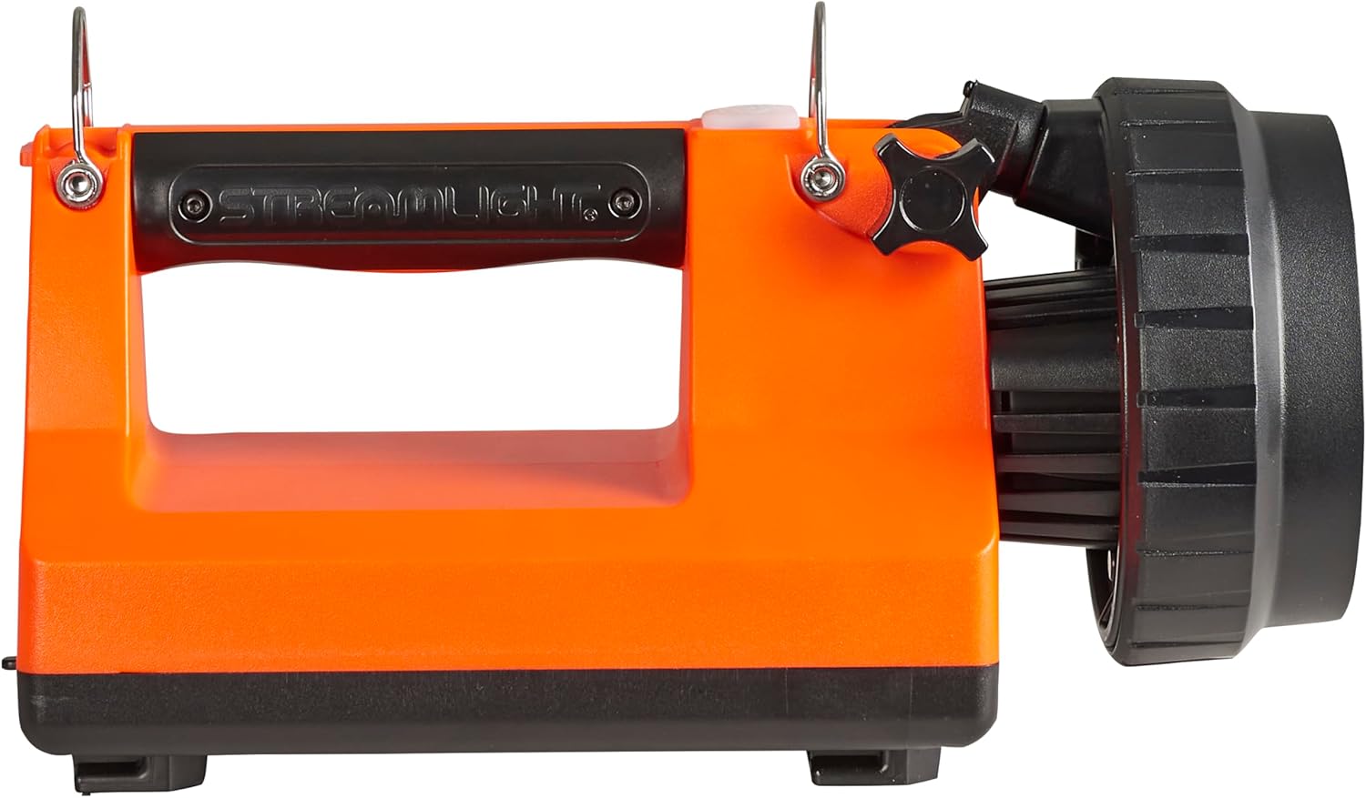 Streamlight 45851 E-Spot LiteBox 1500-Lumen 110000 Candela Rechargeable Spot Beam Lantern with AC/DC Charging, Heavy Duty Shoulder Strap, and Mounting Rack, Orange
