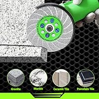 Vista 3 de Hoja de sierra de azulejos de 4 pulgadas, disco de pulido de diamante, rueda de disco de corte para cortar molienda mármol, granito, hormigón