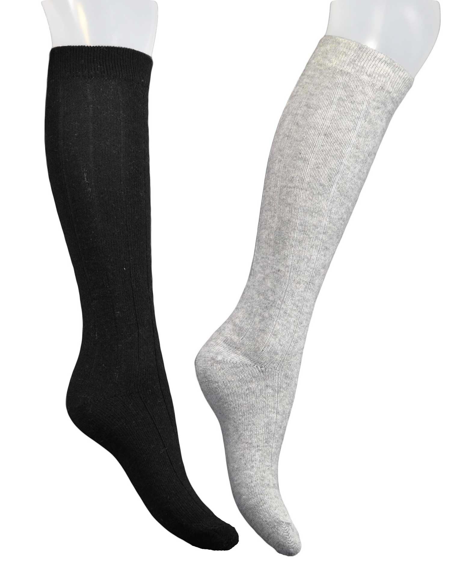 (6 PAIA) Bauletto regalo ”Badia” con 6 paia calze donna lunghe, colorate, in pregiatissimo filato LANA-CASHMERE – 100% made in (Brescia) Italy