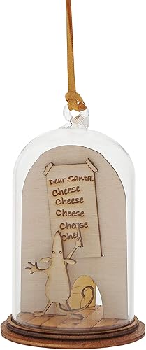 Department 56 Kloche The Spirit of Christmas Dear Santa Dome - Adorno colgante de cristal, 2.5 pulgadas, multicolor