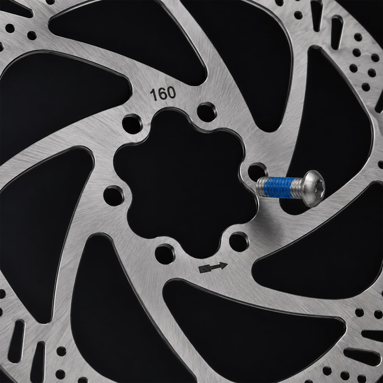 2 dischi freno per bicicletta, 160 mm, in acciaio inox, con viti, per mountain bike, bici da corsa e sostituzione freni a disco