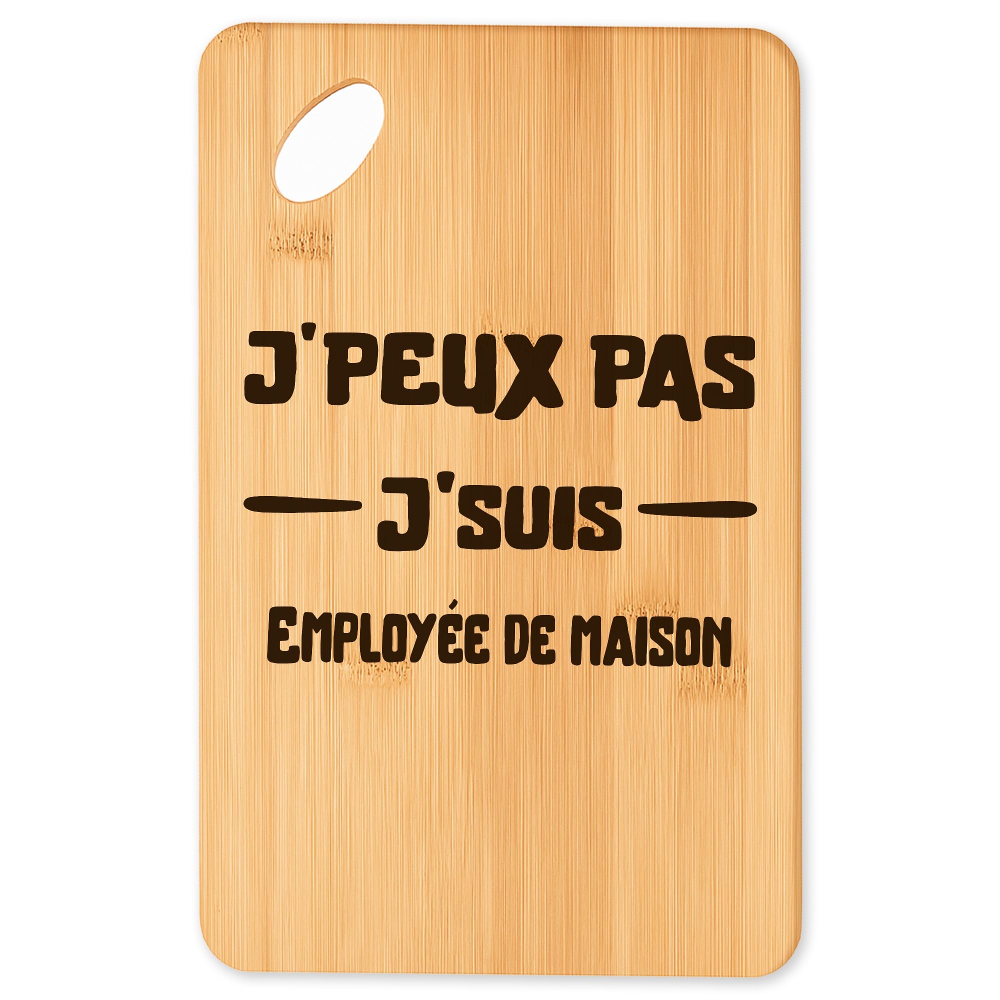 Planche à découper Employee de maison en bambou durable pour plateau apéro festif