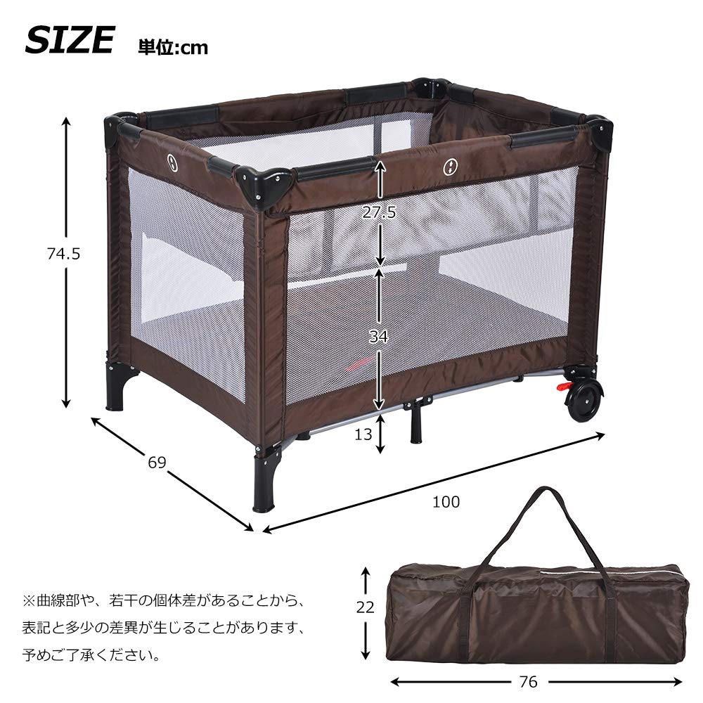 Amazon.co.jp: SCmax ベビーサークル ベビーベッド ハンモック式ベッド