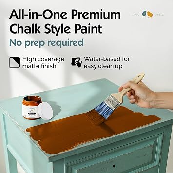 Chalky Chicks Acorn 4 Fl Oz Chalk Paint for Furniture No Sanding All in One