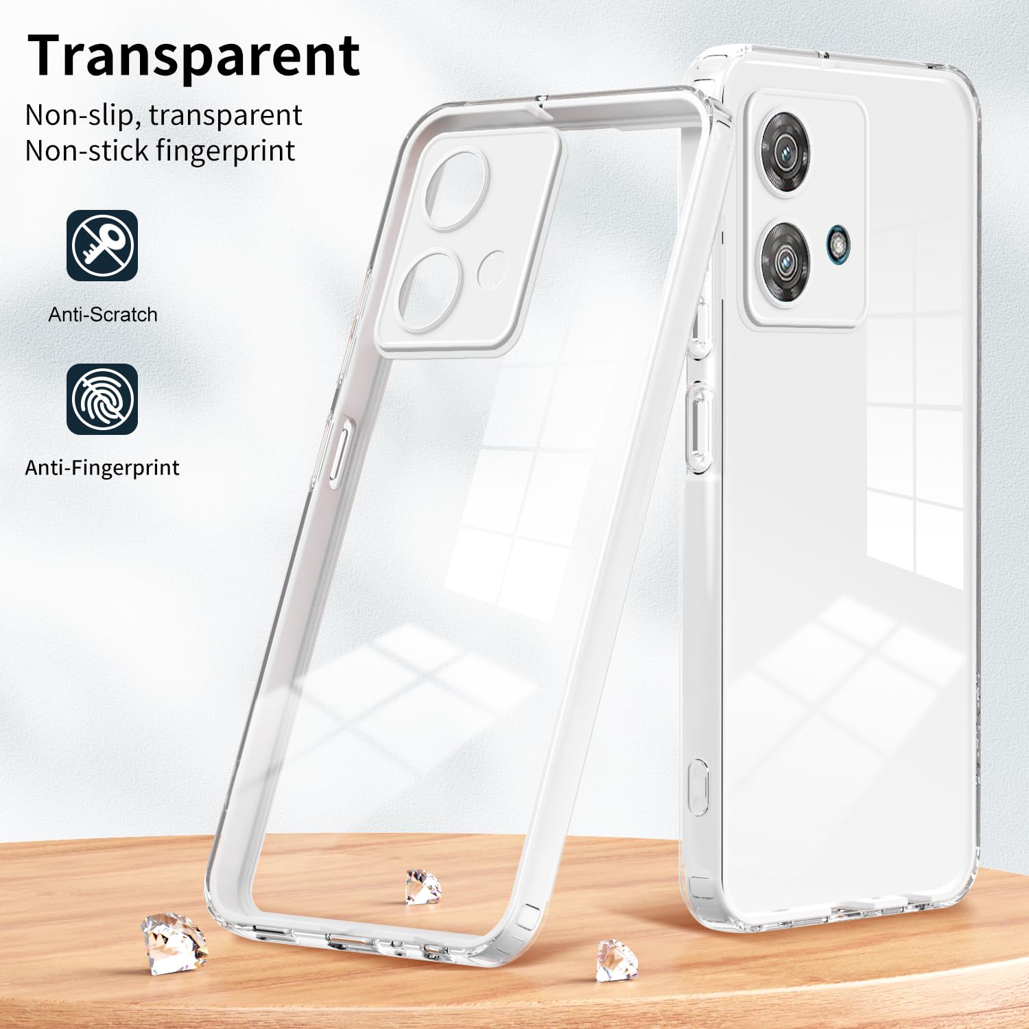 Custodia Caseswill&reg; Per Motorola Edge 30 Fusion &ndash; Opaca Con Anello Porta Dito E Supporto &ndash; Include Pellicola