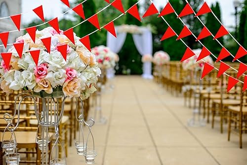 Miniatura 7 de Banderines para decoraciones de fiesta (rojo)