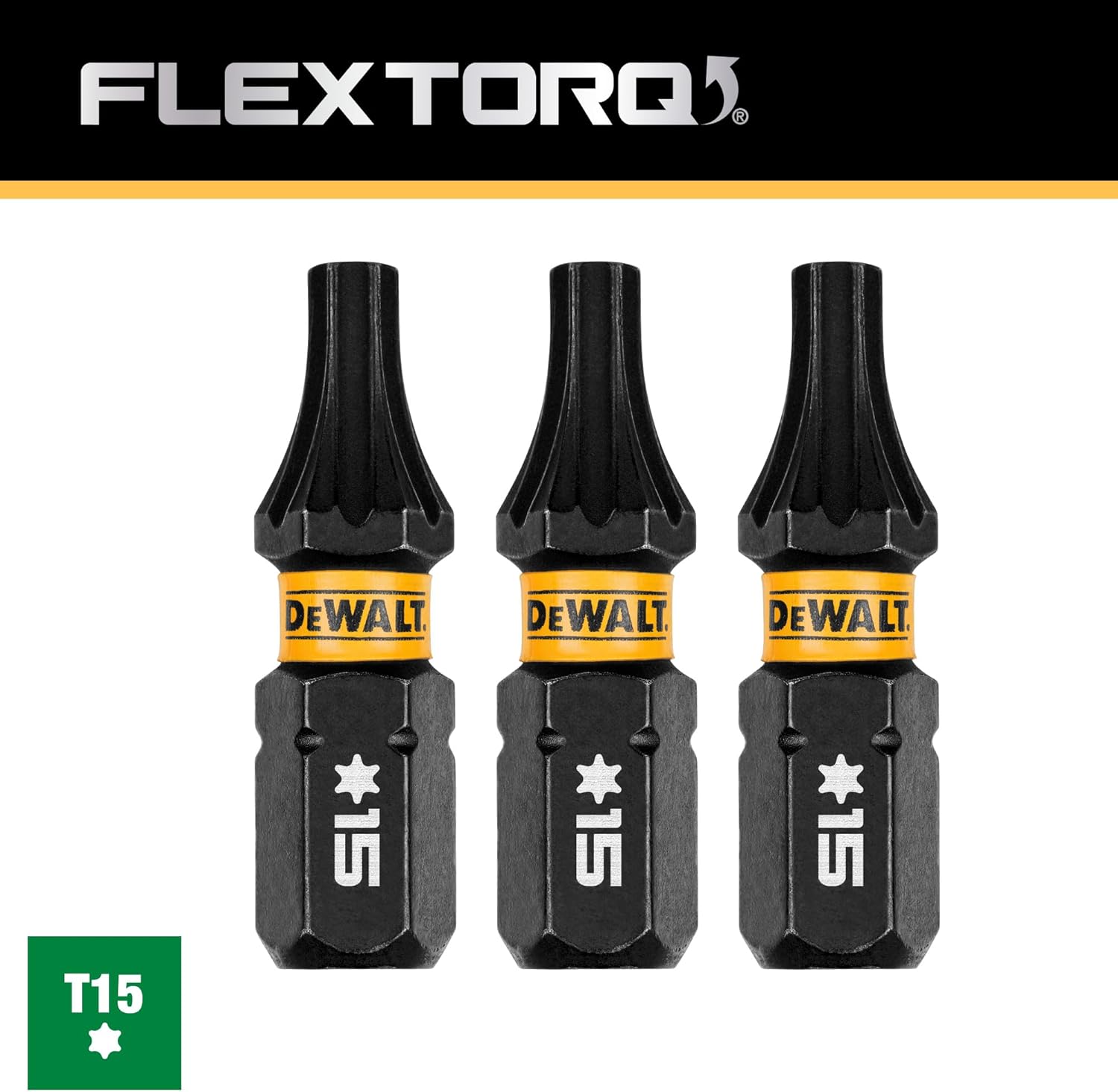 1IN TORX T15 IMPACT READY 3PK