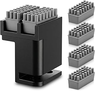 3D-Druckerdüsenreinigungswerkzeuge mit 1 Aluminiumlegierreinigungsbürste + 4 Silikonbürsten, Mehrfarbige Druckversion für Bambu Lab X1 P1 Vollmetalldüse, Geeignet für Bique Anycubic Kobra 3 Max