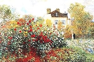 Buyartforless The Artists Garden by Claude Monet 36x24 Art Print Poster Floral Landscape Masterpiece