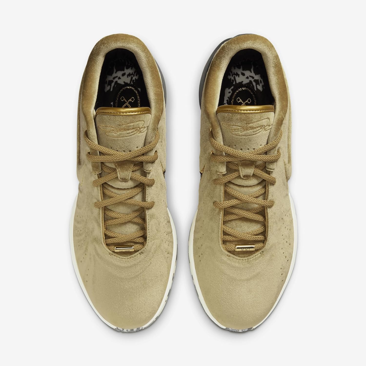 Lebron XXI Basketball Shoes (FZ7883-700, Metallic Gold/Coconut Milk/Aquamarine/Black) Size 8.5 - Image 4