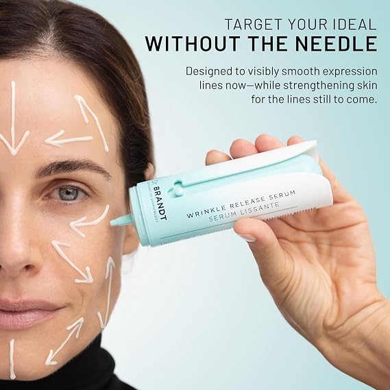Dr. Brandt Needles No More Wrinkle Release Serum - Targets Expression Fine Lines & Wrinkles for Immediate Smoothing Effect - Supports Collagen & Skin Repair - 1.0 fl oz