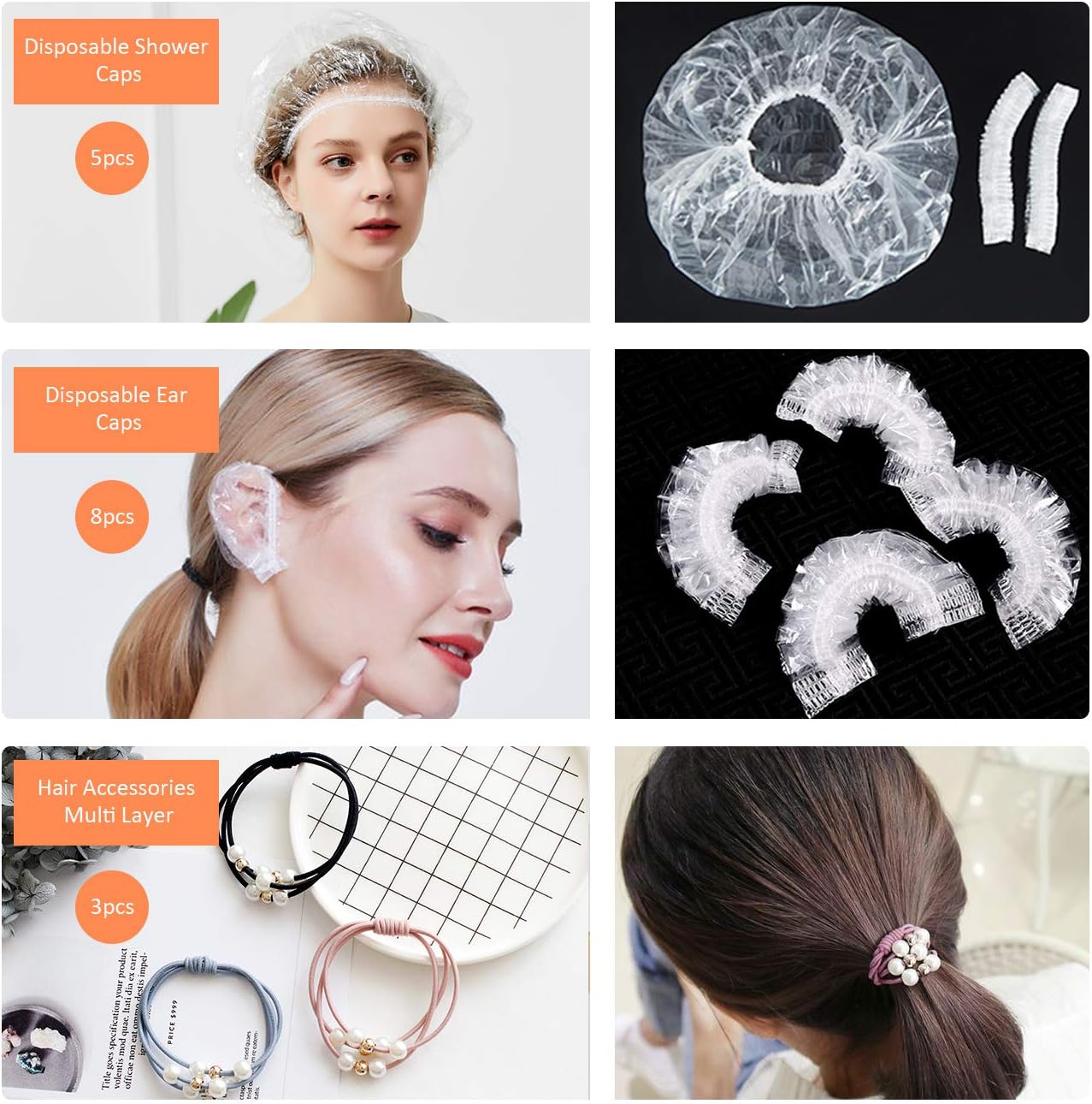 Cefanty 44 Pcs Hair Dye Coloring Kit,Hair Tinting Bowl,Dye Brush,Ear Cover,Hair Ties,Gloves for DIY Salon Hair Coloring Bleaching Dryers Tools: Kitchen & Dining